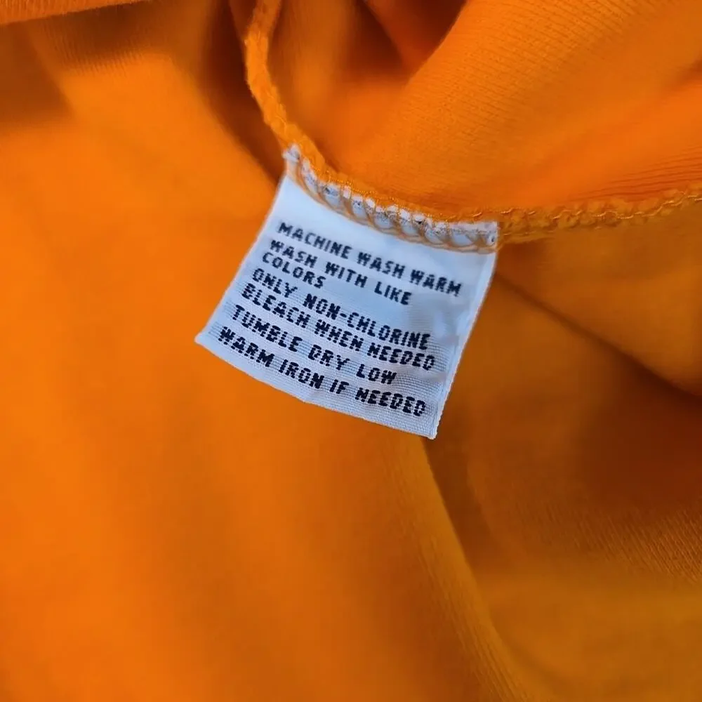 VTG Polo Ralph Lauren Polo Shirt Mens Size Large Orange Blue Pony0